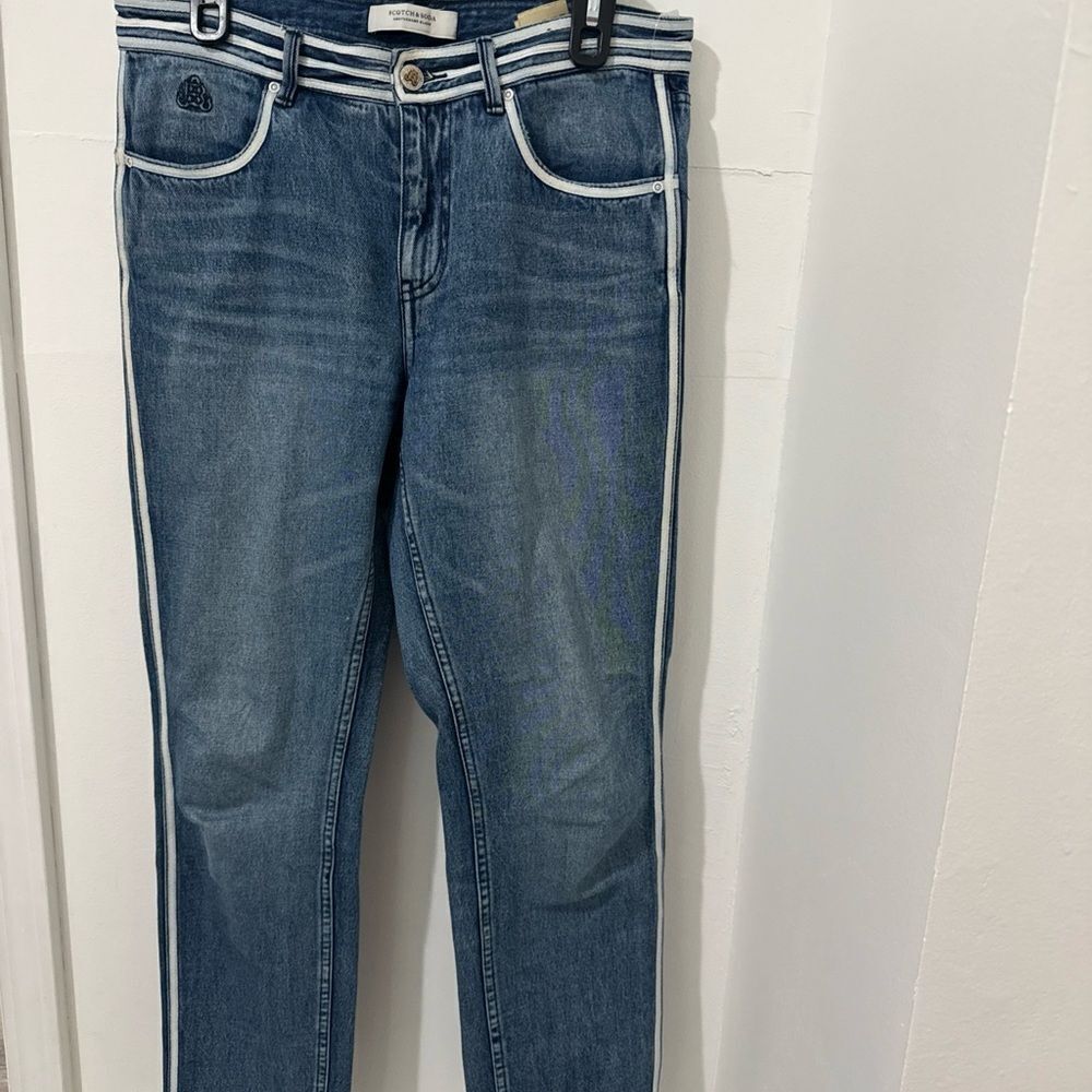 Scotch & Soda Blue Ankle Jeans Size 28 Regular
